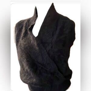 Kasper for JL Sport Designer Angora vest sleeveless size M ribbed waist Vintage